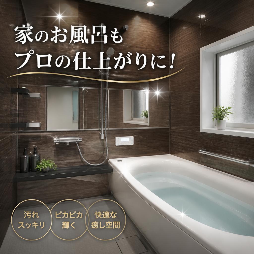家のお風呂もプロの仕上がりに！
