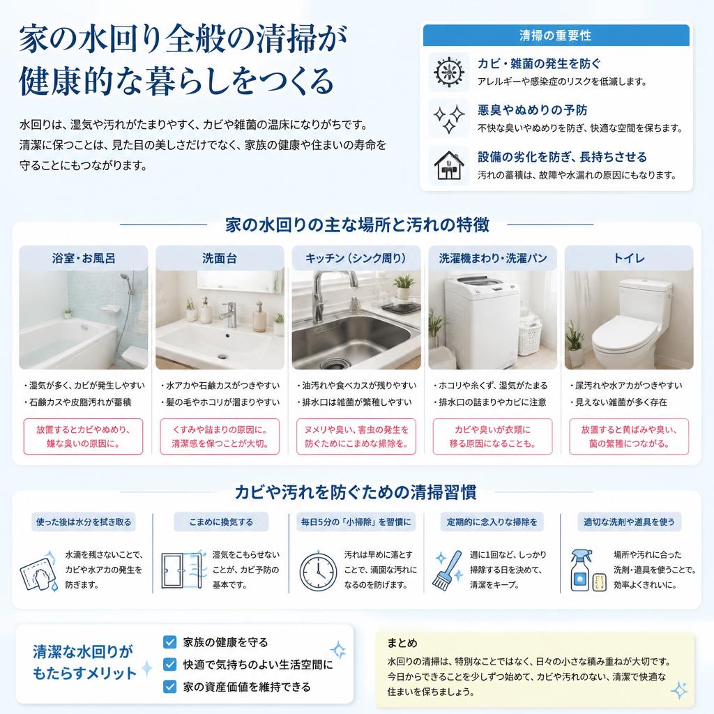 水回りの掃除がなぜ重要か