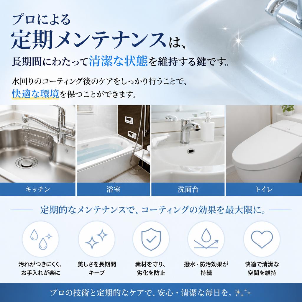 定期メンテナンスで美しさをキープ