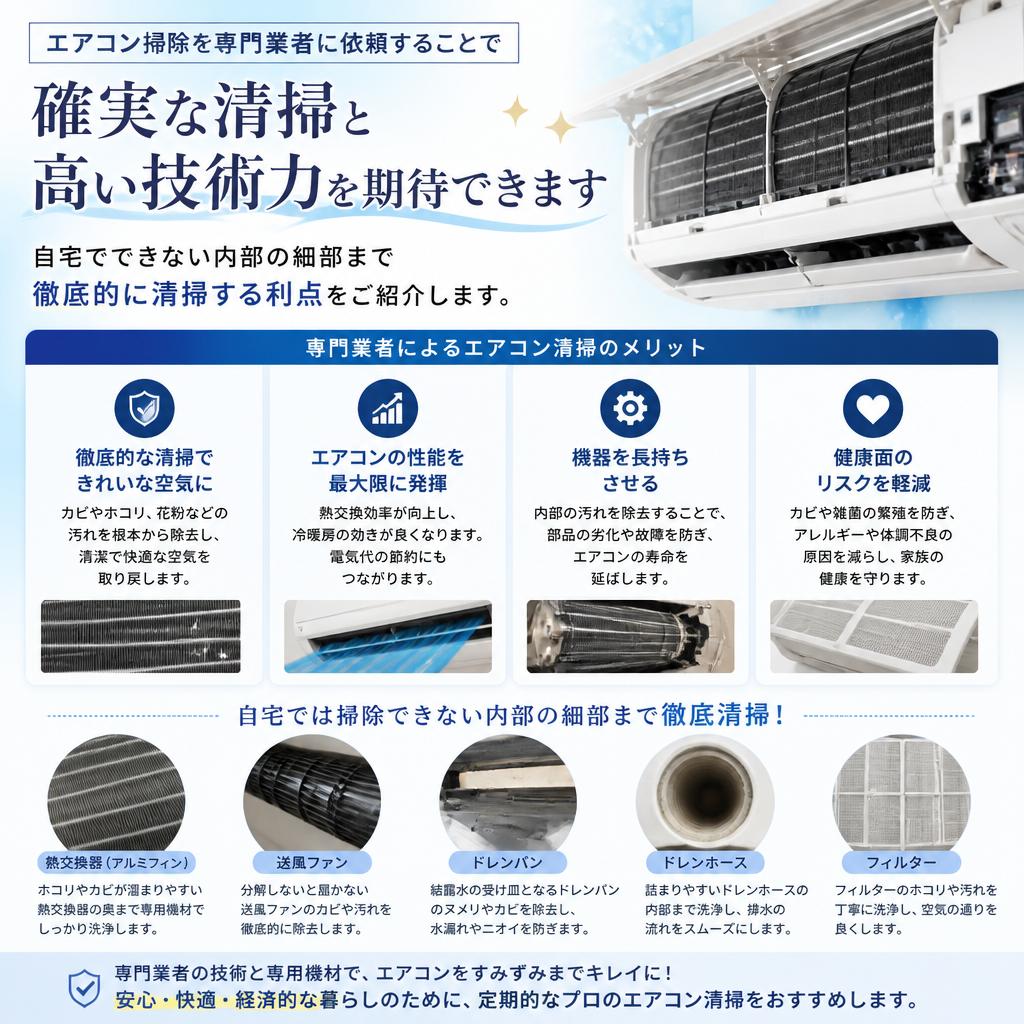 ハウスクリーニング業者のメリット
